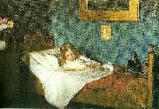 Michael Ancher en rekonvalescent oil painting on canvas